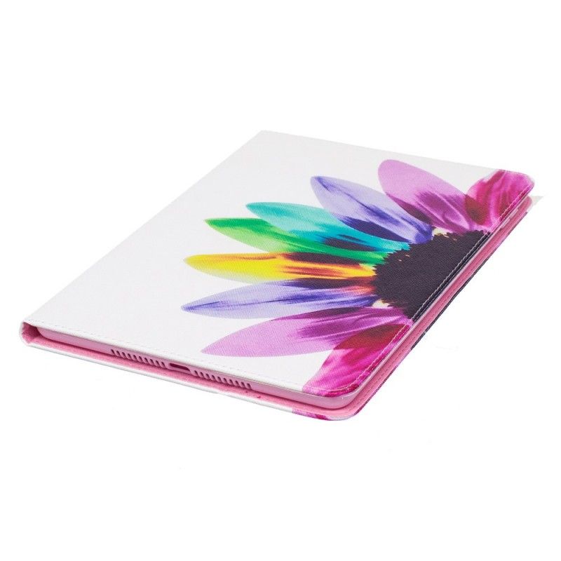 Flip Cover Læder iPad (9.7") Akvarelblomst Beskyttelse