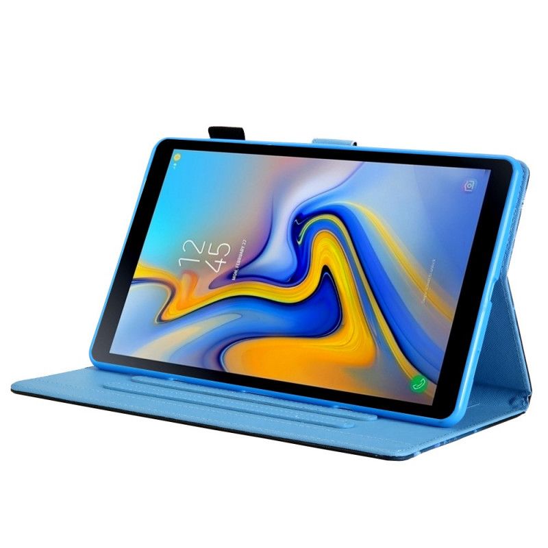 Flip Cover Læder for Samsung Galaxy Tab A 8" (2019) Gyldne Sommerfugle