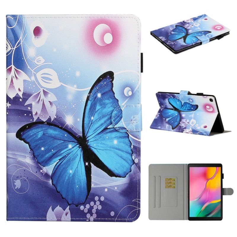 Flip Cover Læder for Samsung Galaxy Tab A 8" (2019) Månesommerfugl