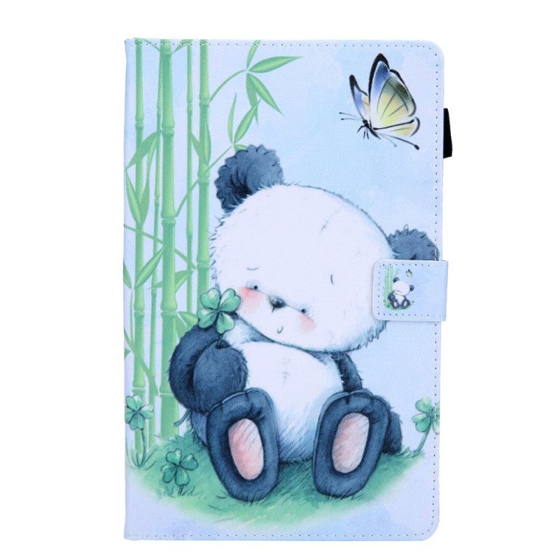 Flip Cover Læder for Samsung Galaxy Tab A 8" (2019) Panda I Naturalier