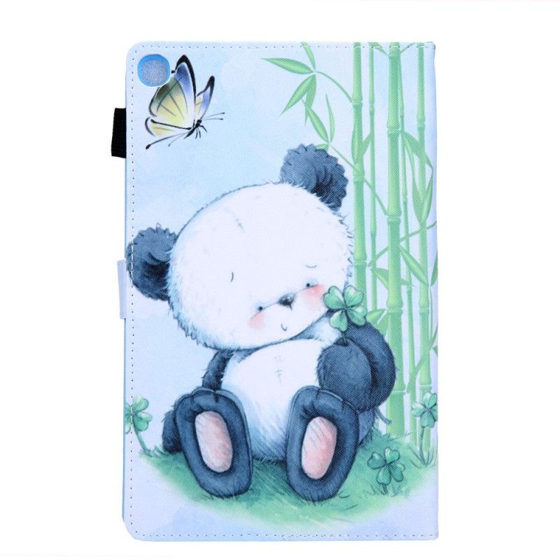 Flip Cover Læder for Samsung Galaxy Tab A 8" (2019) Panda I Naturalier