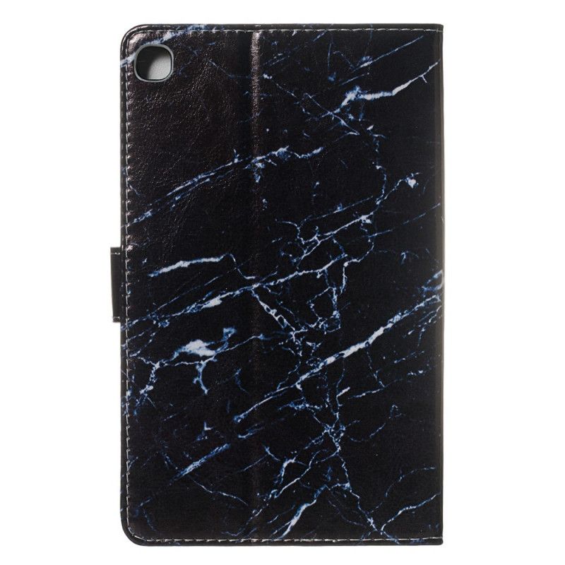 Flip Cover Læder for Samsung Galaxy Tab A 8" (2019) Sort Marmor