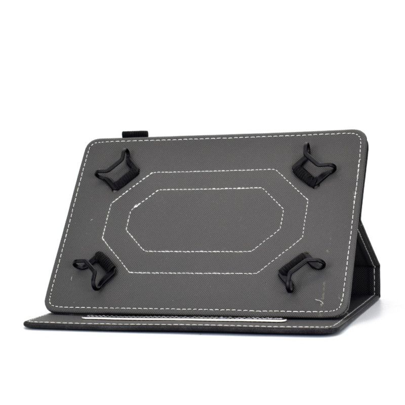 Flip Cover Læder for Samsung Galaxy Tab A 8" (2019) Sort Udskrevet Elefantmønster