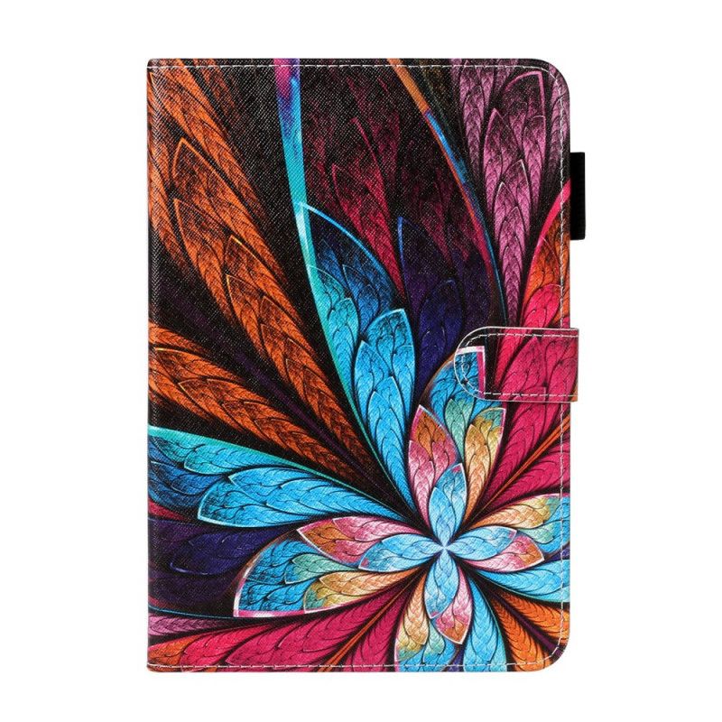 Flip Cover Læder Samsung Galaxy Tab A 8" (2019) Farvede Kronblade Beskyttelse