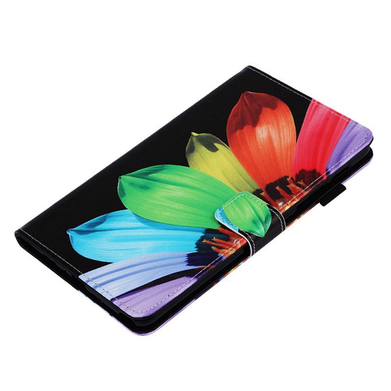 Flip Cover Læder Samsung Galaxy Tab A 8" (2019) Farvede Kronblade Original