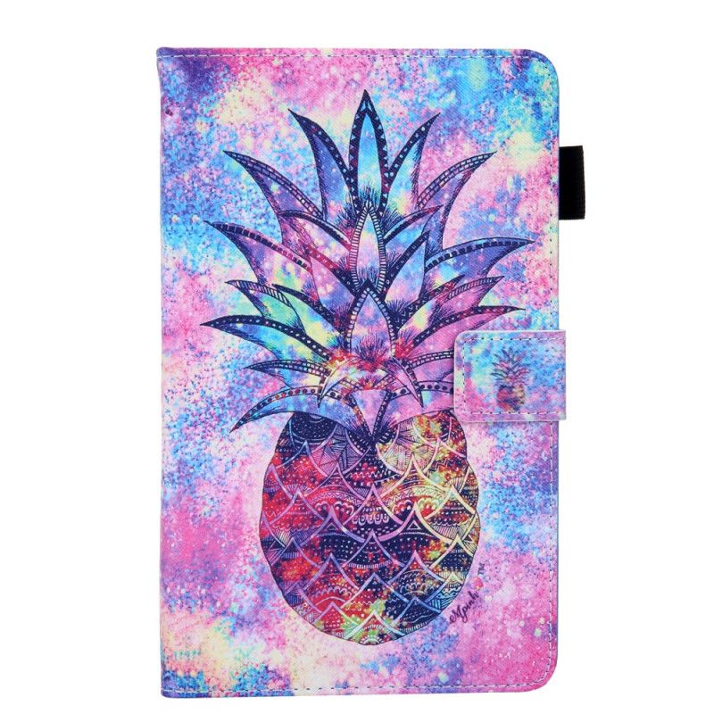 Flip Cover Læder Samsung Galaxy Tab A 8" (2019) Flerfarvet Ananas