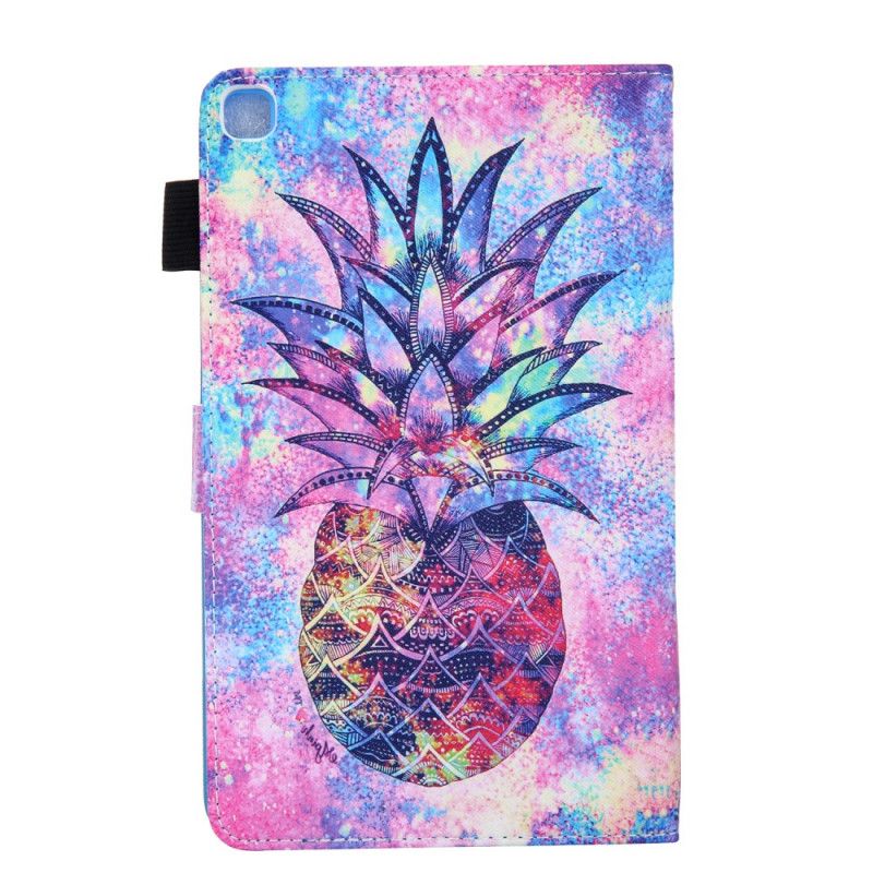 Flip Cover Læder Samsung Galaxy Tab A 8" (2019) Flerfarvet Ananas