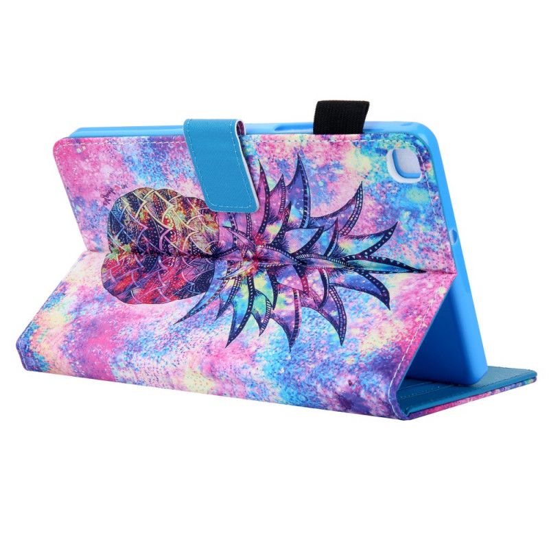 Flip Cover Læder Samsung Galaxy Tab A 8" (2019) Flerfarvet Ananas