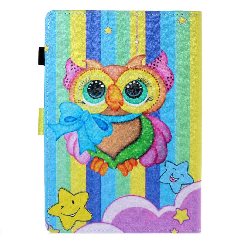 Flip Cover Læder Samsung Galaxy Tab A 8" (2019) Flerfarvet Ugle