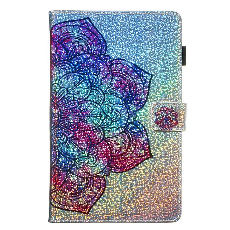 Flip Cover Læder Samsung Galaxy Tab A 8" (2019) Glittermandala Beskyttelse