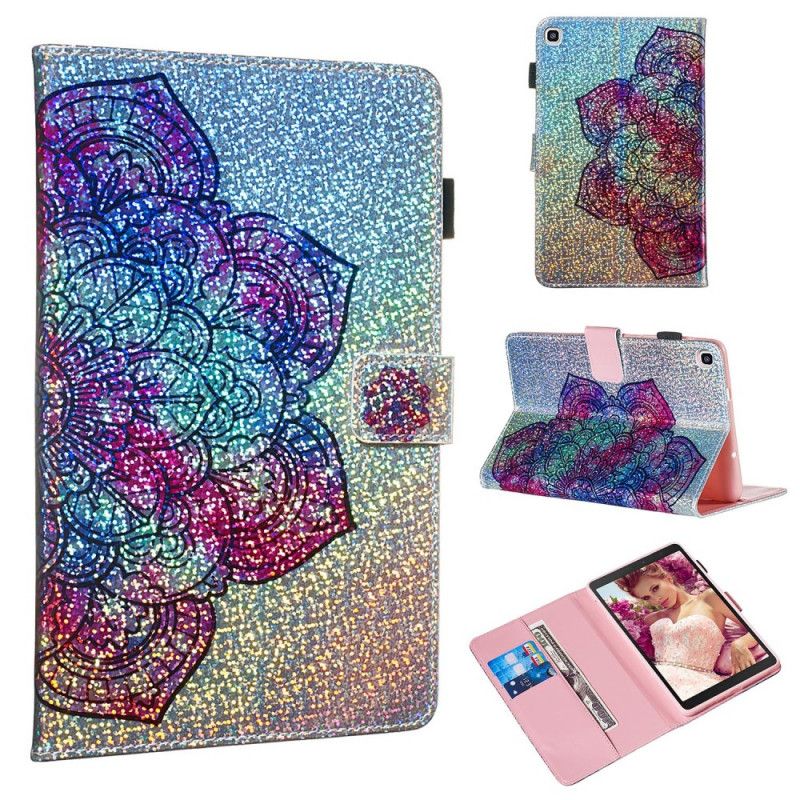 Flip Cover Læder Samsung Galaxy Tab A 8" (2019) Glittermandala Beskyttelse