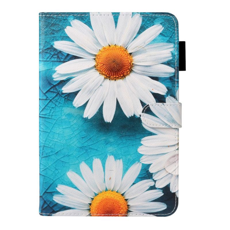 Flip Cover Læder Samsung Galaxy Tab A 8" (2019) Hvid Blomst