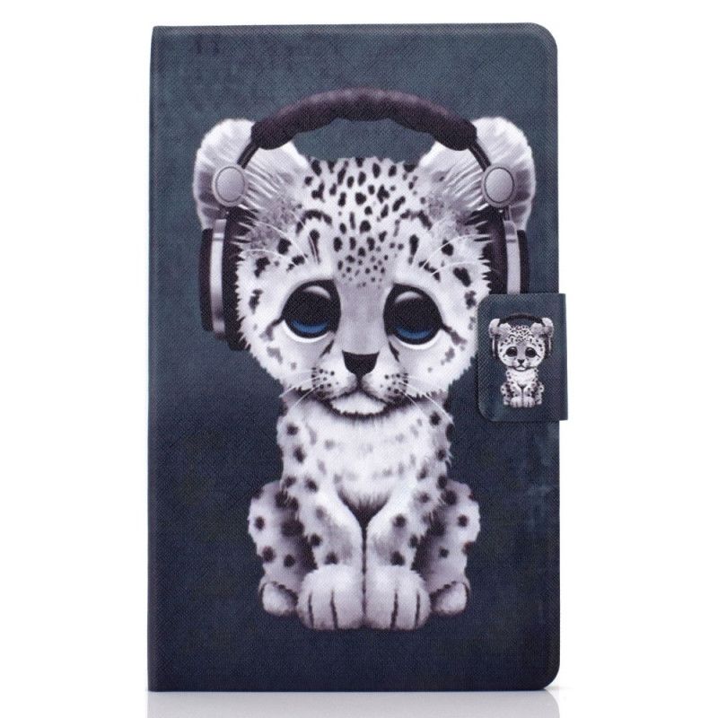 Flip Cover Læder Samsung Galaxy Tab A 8" (2019) Lille Leopard