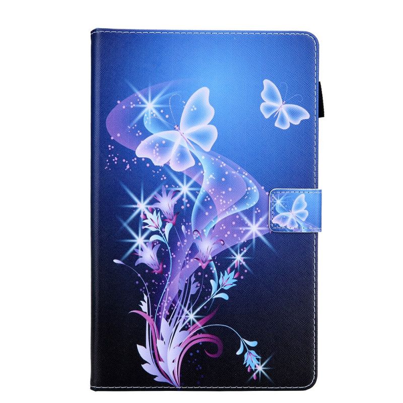 Flip Cover Læder Samsung Galaxy Tab A 8" (2019) Magiske Sommerfugle Original