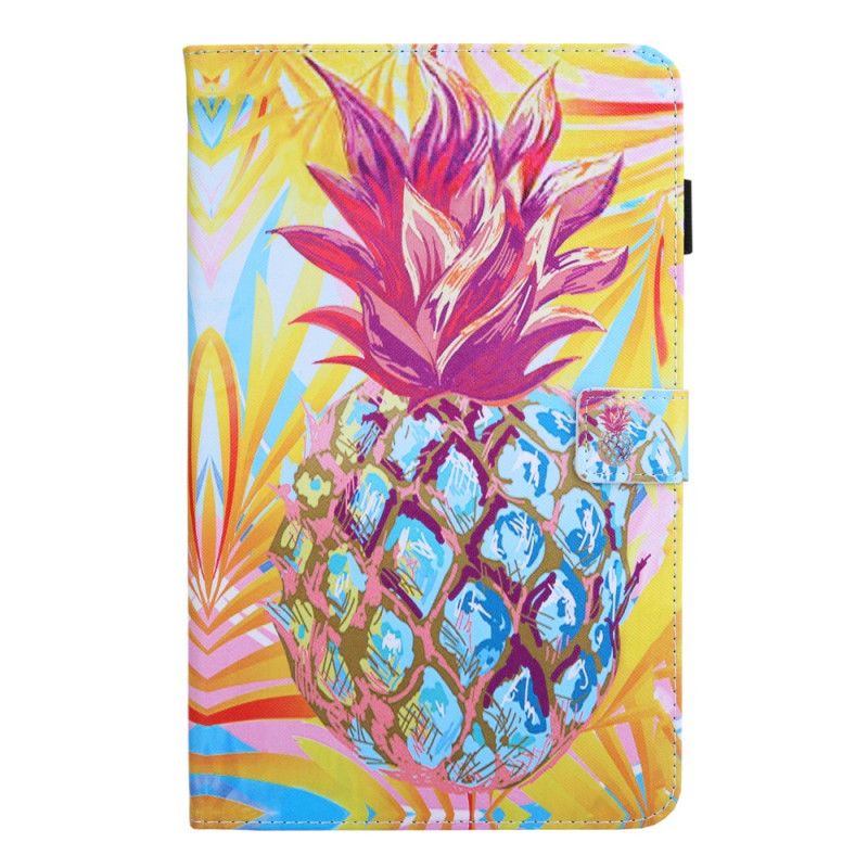 Flip Cover Læder Samsung Galaxy Tab A 8" (2019) Orange Ananas Original