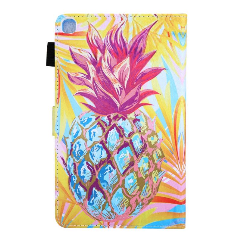 Flip Cover Læder Samsung Galaxy Tab A 8" (2019) Orange Ananas Original