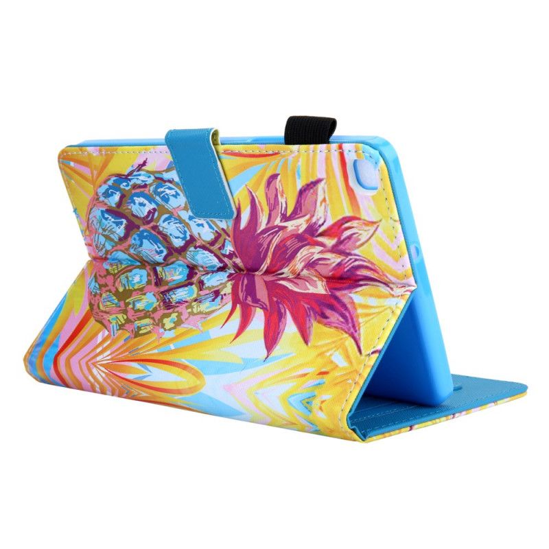 Flip Cover Læder Samsung Galaxy Tab A 8" (2019) Orange Ananas Original