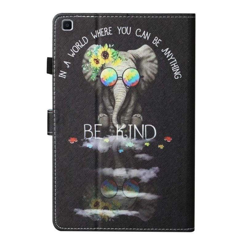 Flip Cover Læder Samsung Galaxy Tab A 8" (2019) Pacifistisk Elefant Original