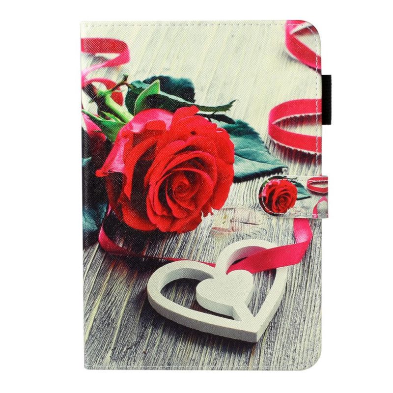 Flip Cover Læder Samsung Galaxy Tab A 8" (2019) Rød Rose