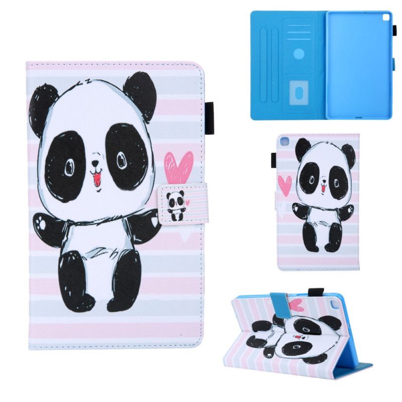 Flip Cover Læder Samsung Galaxy Tab A 8" (2019) Sort Pandaserie