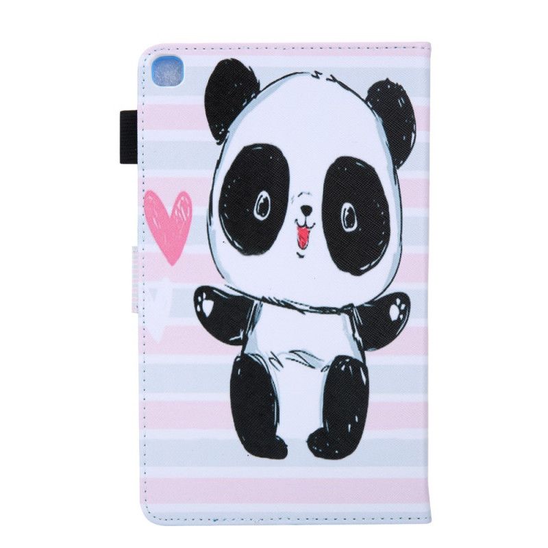 Flip Cover Læder Samsung Galaxy Tab A 8" (2019) Sort Pandaserie