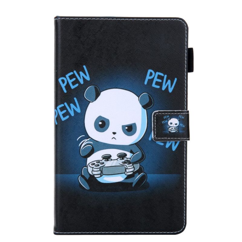 Flip Cover Læder Samsung Galaxy Tab A 8" (2019) Sort Pandaserie