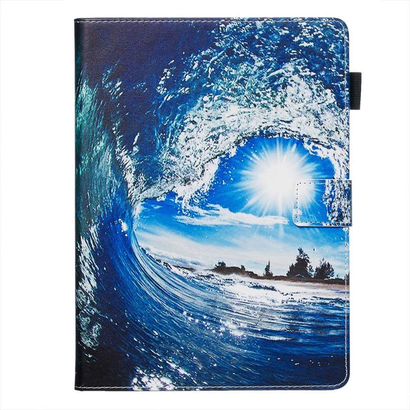 Flip Cover Læder Samsung Galaxy Tab A 8" (2019) Vandbølge Beskyttelse