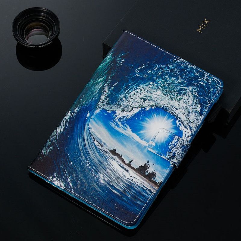 Flip Cover Læder Samsung Galaxy Tab A 8" (2019) Vandbølge Beskyttelse