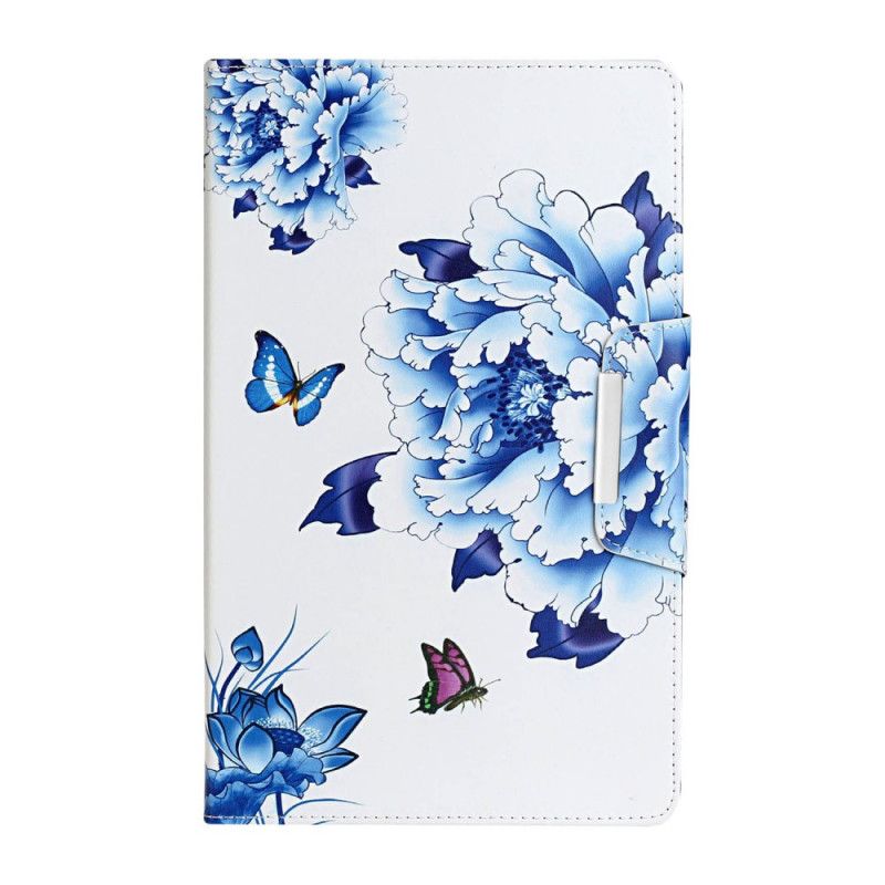 Flip Cover Samsung Galaxy Tab A 8" (2019) Grøn Blomsterdekoration