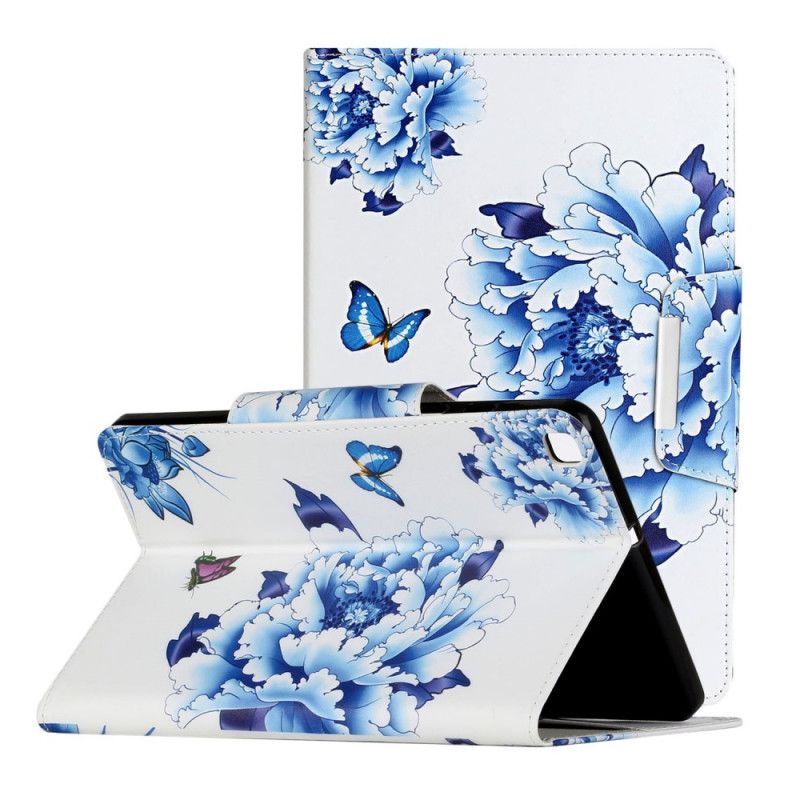 Flip Cover Samsung Galaxy Tab A 8" (2019) Grøn Blomsterdekoration