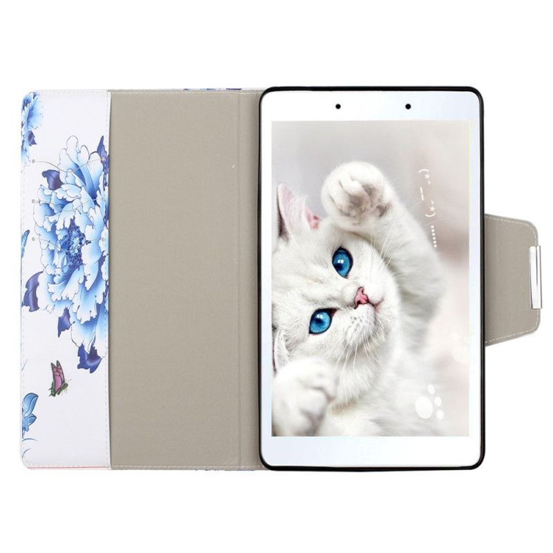 Flip Cover Samsung Galaxy Tab A 8" (2019) Grøn Blomsterdekoration