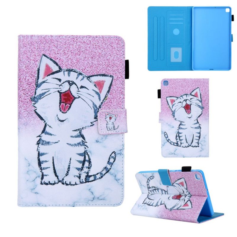 Flip Cover Samsung Galaxy Tab A 8" (2019) Hvid Kat-Serie