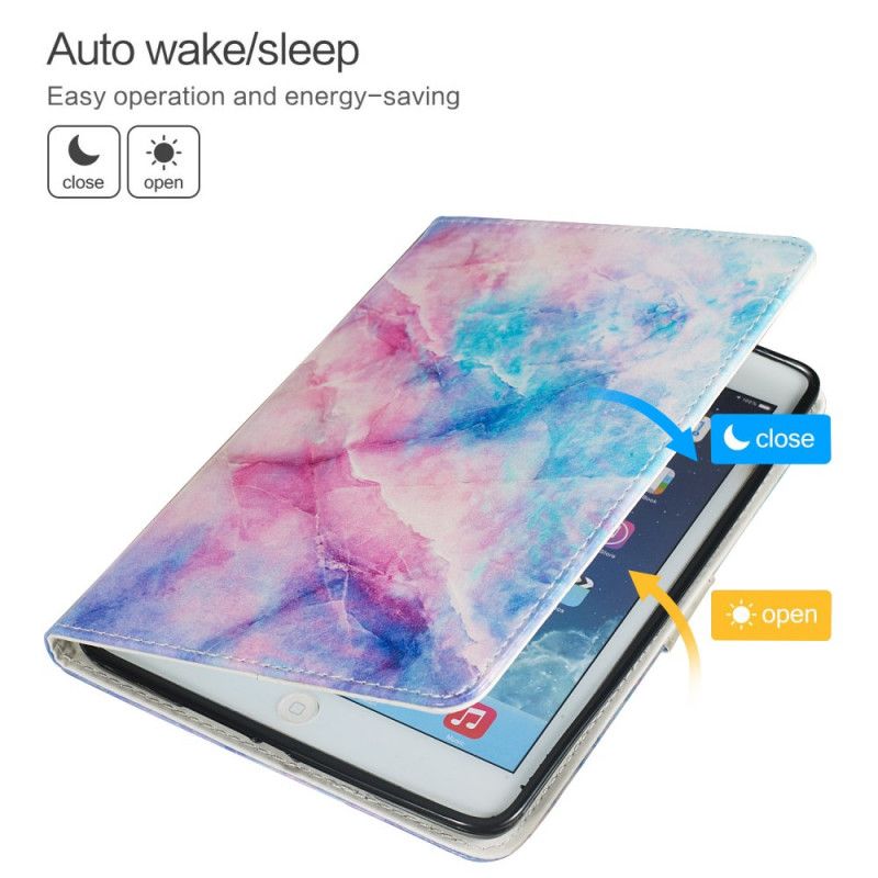 Flip Cover Samsung Galaxy Tab A 8" (2019) Mobilcover Farverigt Marmoreret Mønster