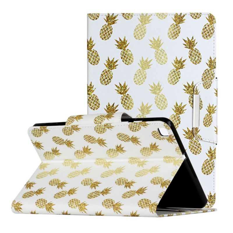 Flip Cover Samsung Galaxy Tab A 8" (2019) Mobilcover Gylden Ananas