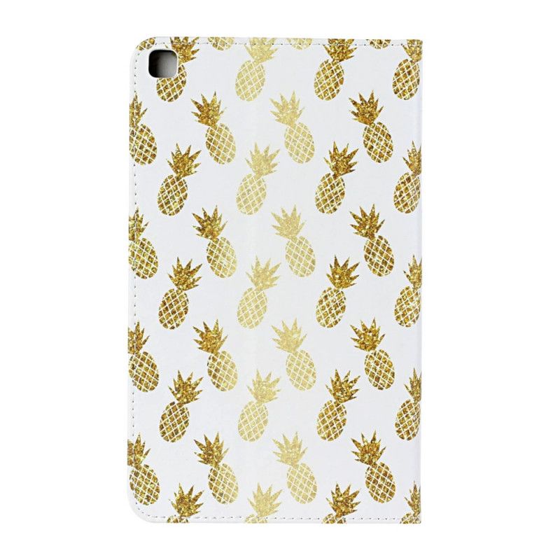 Flip Cover Samsung Galaxy Tab A 8" (2019) Mobilcover Gylden Ananas