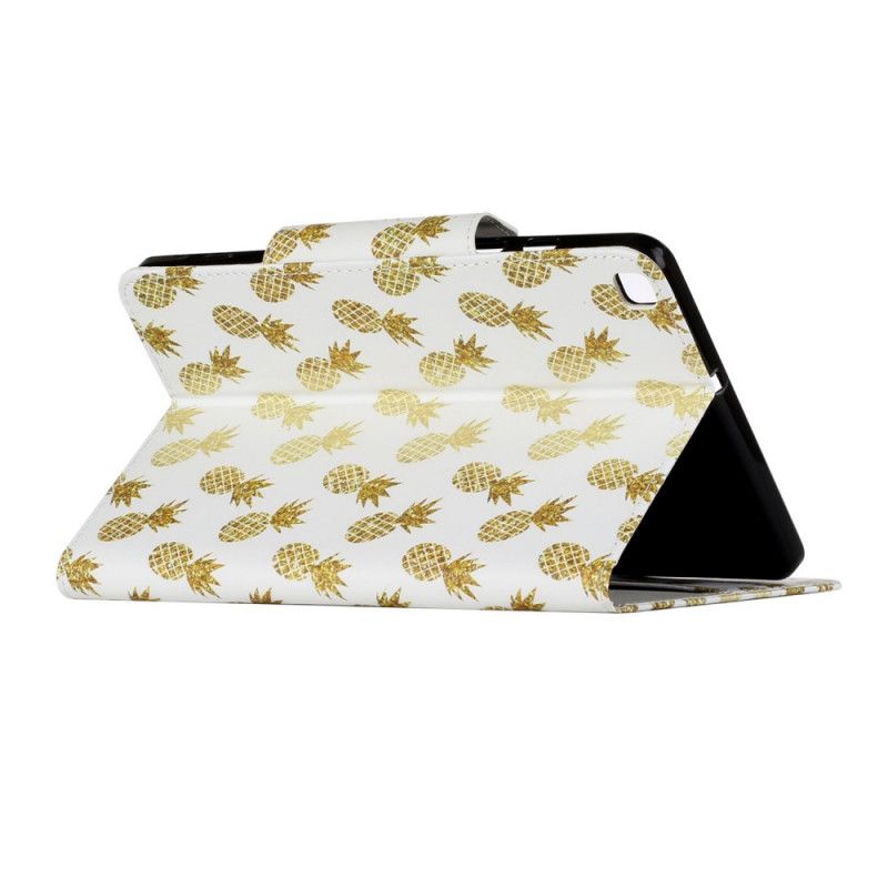 Flip Cover Samsung Galaxy Tab A 8" (2019) Mobilcover Gylden Ananas