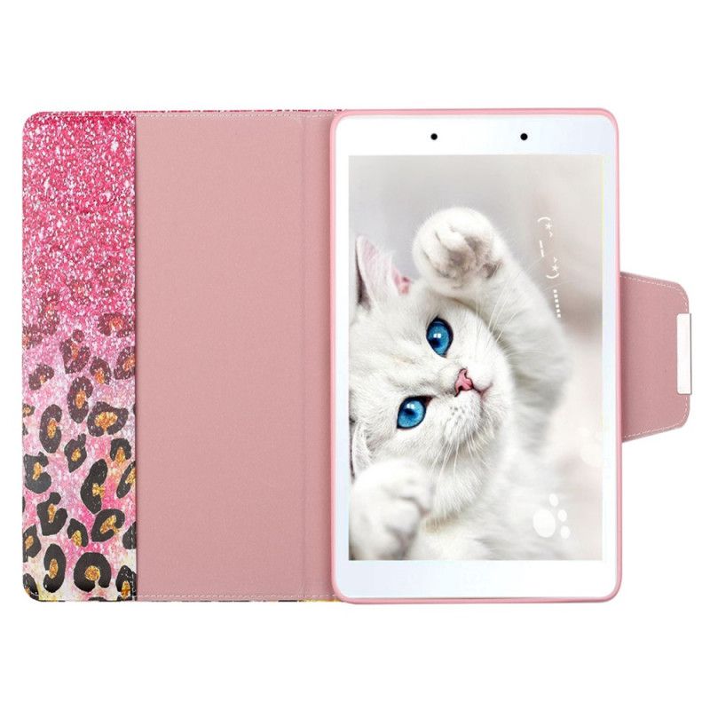 Flip Cover Samsung Galaxy Tab A 8" (2019) Mobilcover Skinnende Gepardmønster