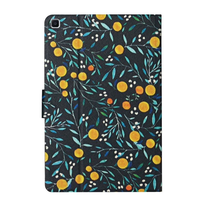 Flip Cover Samsung Galaxy Tab A 8" (2019) Sort Sæt Blomster