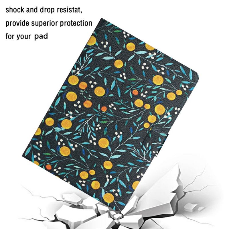 Flip Cover Samsung Galaxy Tab A 8" (2019) Sort Sæt Blomster