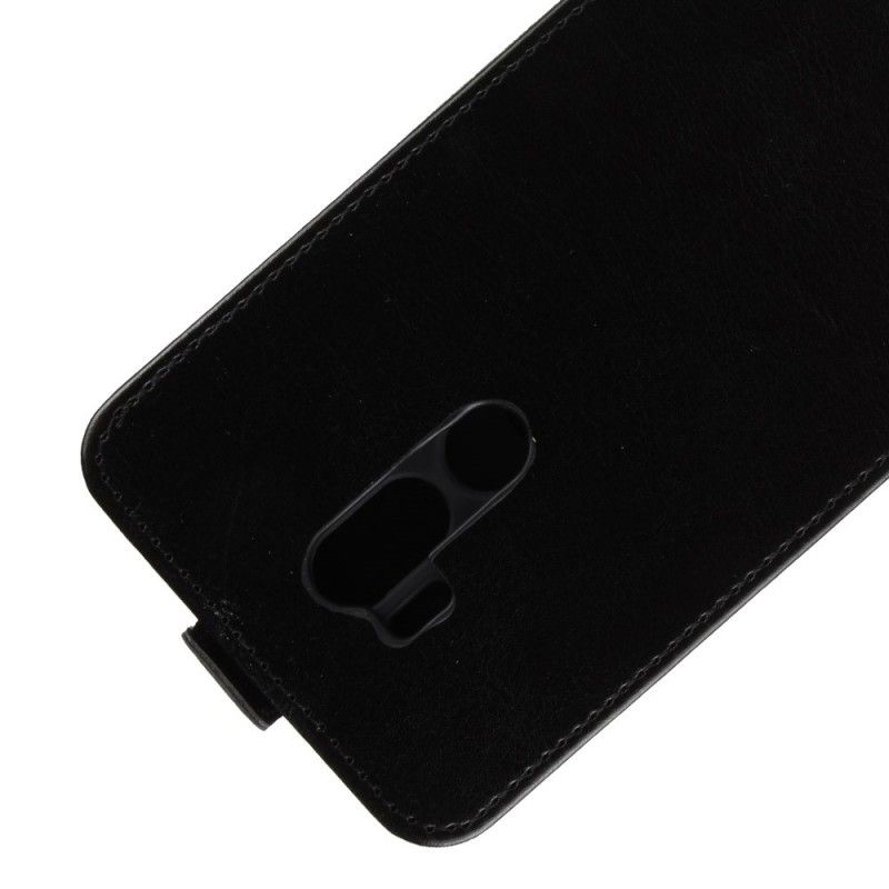 Flip Cover Læder for LG G7 ThinQ Sort Sammenfoldelig