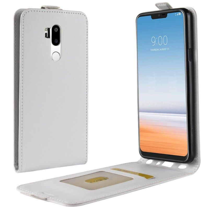 Flip Cover Læder for LG G7 ThinQ Sort Sammenfoldelig