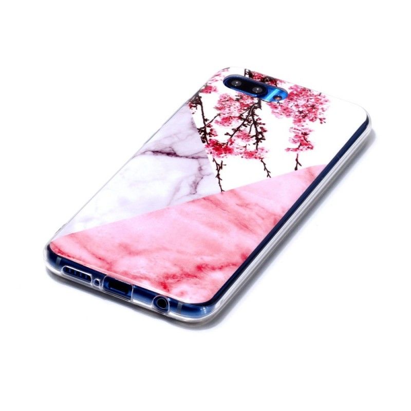 Cover Honor 10 Marmoreret Blomme Original