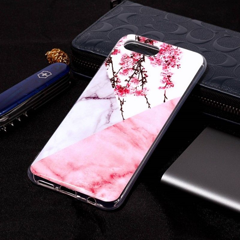 Cover Honor 10 Marmoreret Blomme Original