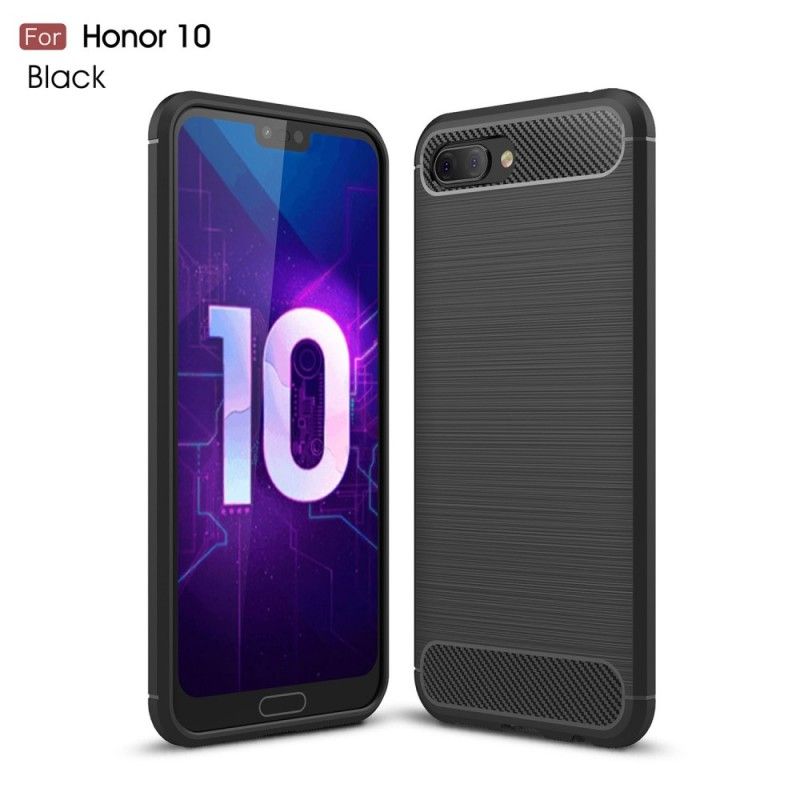 Cover Honor 10 Sort Børstet Kulfiber