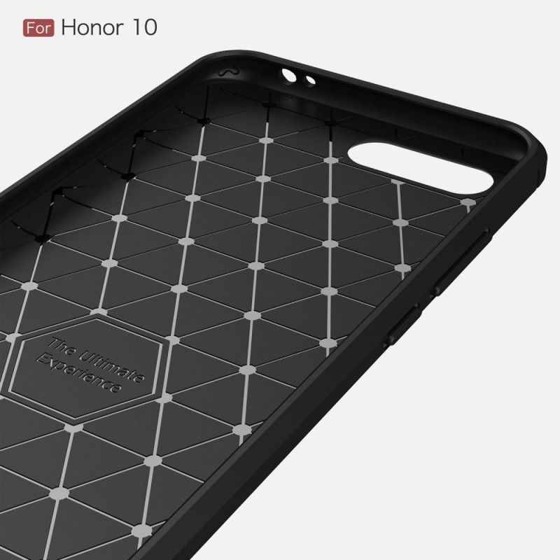 Cover Honor 10 Sort Børstet Kulfiber