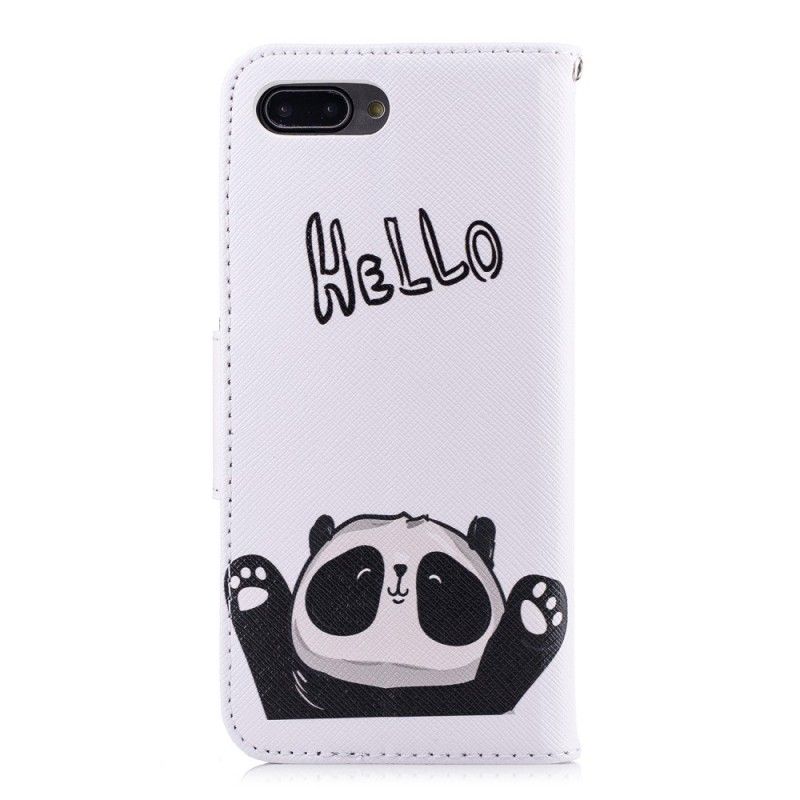 Flip Cover Honor 10 Mobilcover Panda Print Hej