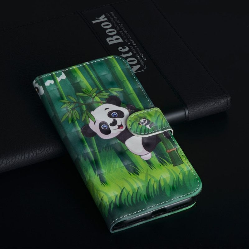 Flip Cover Honor 10 Panda Og Bambus