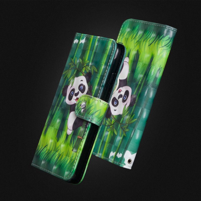 Flip Cover Honor 10 Panda Og Bambus