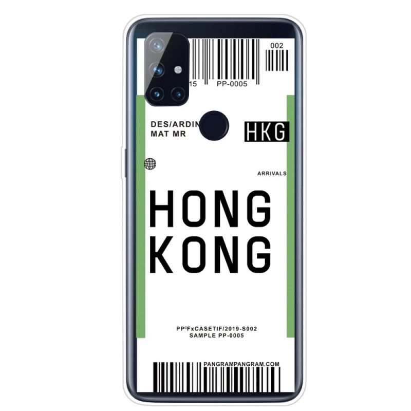 Cover OnePlus Nord N100 Boardingkort Til Hong Kong