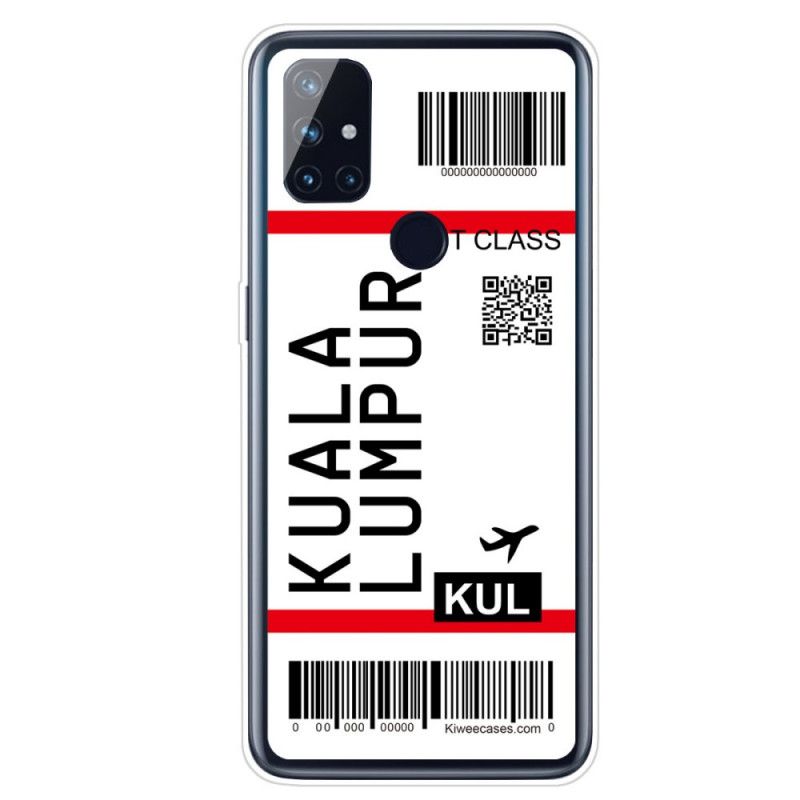 Cover OnePlus Nord N100 Boardingkort Til Kuala Lumpur